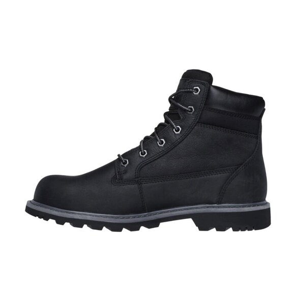 Skechers Men\'s Longrider Leather Work Boot 200372/BLK